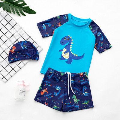 Gyorsan száradó anyagból készült, rátéttel ellátott gyerek fürdőruha