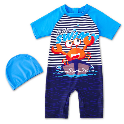 Παιδικό μαγιό για αγόρι με απλικέ χρώματος