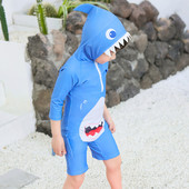 Gyermek teljes fürdőruha 3D elemmel fiúknak