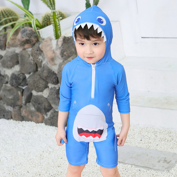 Gyermek teljes fürdőruha 3D elemmel fiúknak