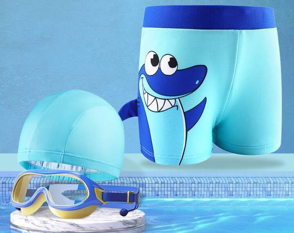 Gyermek fürdőruha típusú boxer kalappal fiúknak