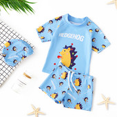Νέο μοντέλο παιδικού αντηλιακού μαγιό για αγόρια σε μπλε χρώμα