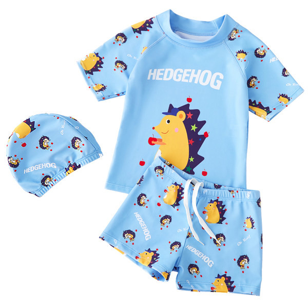 Νέο μοντέλο παιδικού αντηλιακού μαγιό για αγόρια σε μπλε χρώμα