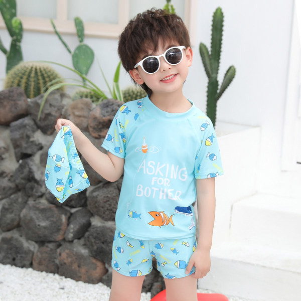 Gyermek úszószett kék színben és felvitelben