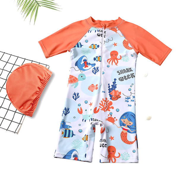 Ολόσωμο παιδικό μαγιό από ύφασμα που στεγνώνει γρήγορα για αγόρια