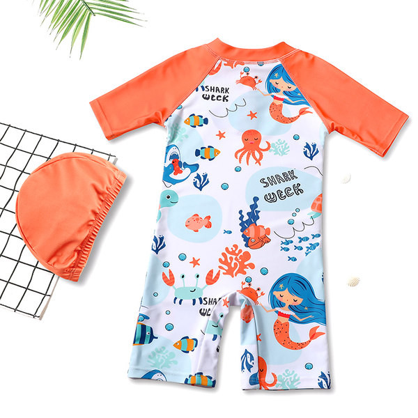 Ολόσωμο παιδικό μαγιό από ύφασμα που στεγνώνει γρήγορα για αγόρια