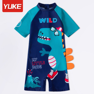 Ολόσωμο παιδικό μαγιό με απλικέ για αγόρια