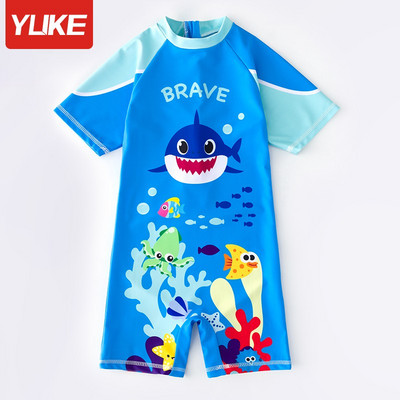 Ολόσωμο παιδικό μαγιό με απλικέ για αγόρια