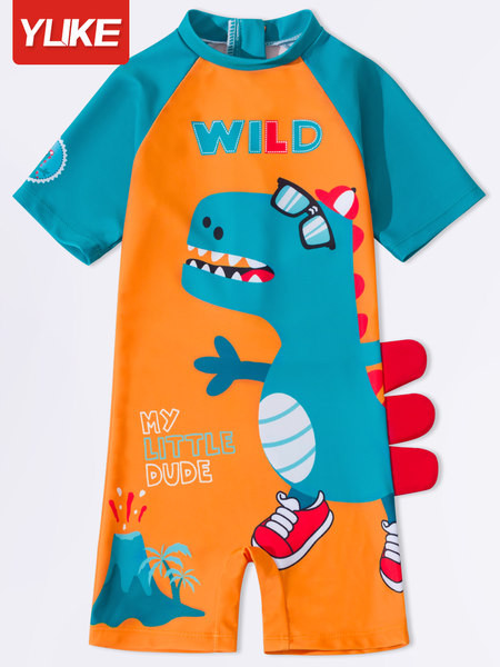 Ολόσωμο παιδικό μαγιό με απλικέ για αγόρια