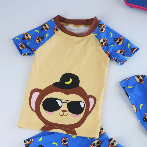 Παιδικό μαγιό δύο τεμαχίων με καπέλο