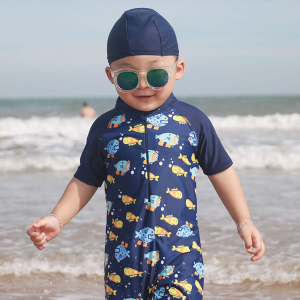 Gyorsan száradó anyagból készült új modell gyerek fürdőruha