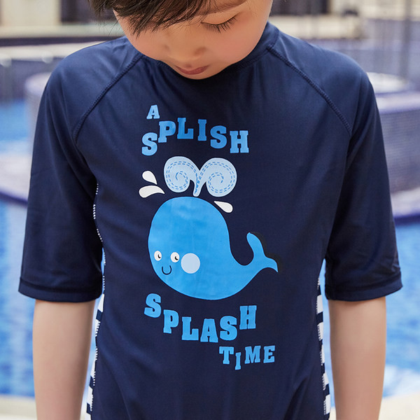 Uus mudel laste ujumistrikoo sinine sinine poistele