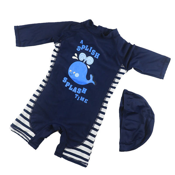 Uus mudel laste ujumistrikoo sinine sinine poistele