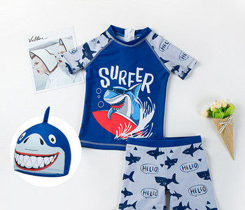 Fényvédő gyermek fürdőruha gyorsan száradó anyagból fiúknak