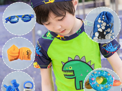 Fényvédő gyermek fürdőruha gyorsan száradó anyagból fiúknak