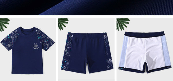 Слънцезащитен бански за момчета от две части