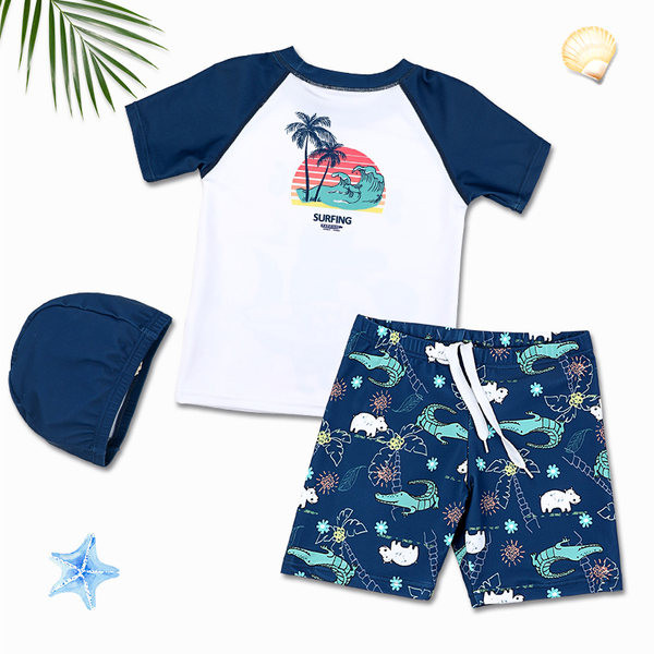 Νέο μοντέλο παιδικού μαγιό σε τρία μέρη για αγόρια