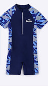 Ολόσωμο μαγιό για αγόρια σε μπλε και μαύρο χρώμα