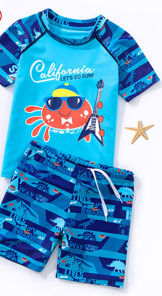 Αντηλιακό μαγιό με στάμπα για αγόρια