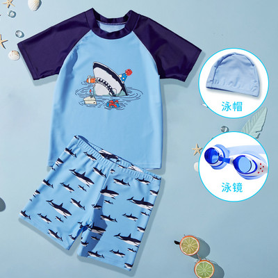 Παιδικό σετ σε μπλε χρώμα με απλικέ