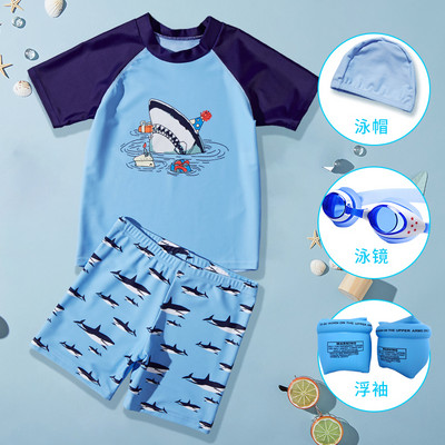 Παιδικό σετ σε μπλε χρώμα με απλικέ