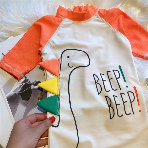 Παιδικό ολόσωμο μαγιό με απλικέ - αντηλιακό