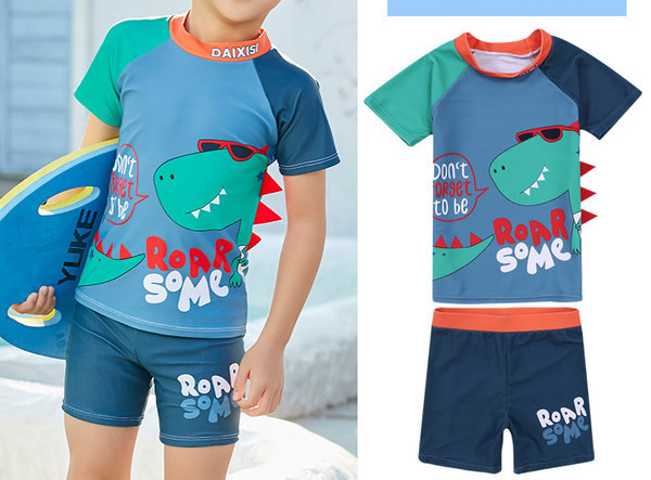 Új modell gyerek fürdőruha blúzból és boxerből fiúknak