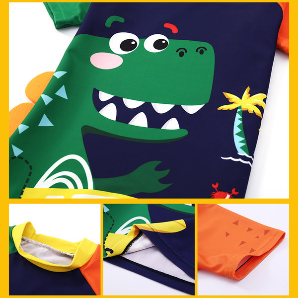 Fényvédő gyermek fürdőruha rátéttel fiúknak