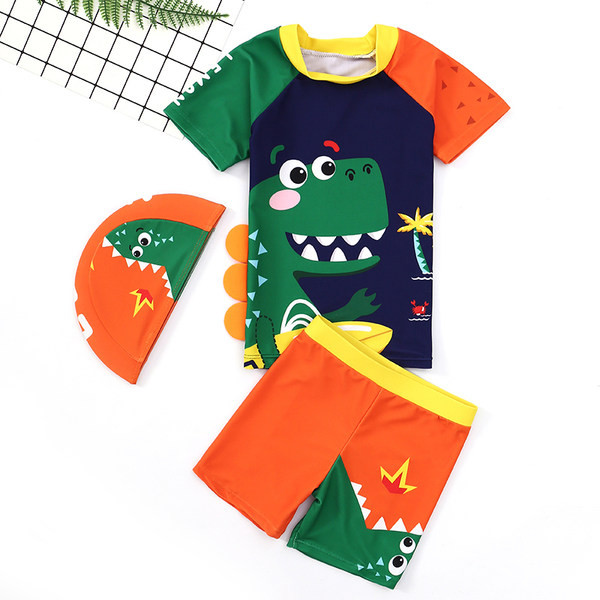 Fényvédő gyermek fürdőruha rátéttel fiúknak