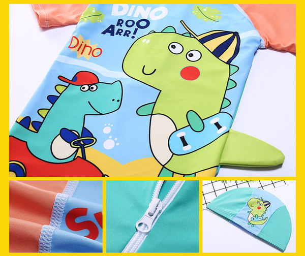 Νέο μοντέλο Ολόσωμο παιδικό μαγιό με απλικέ για αγόρια