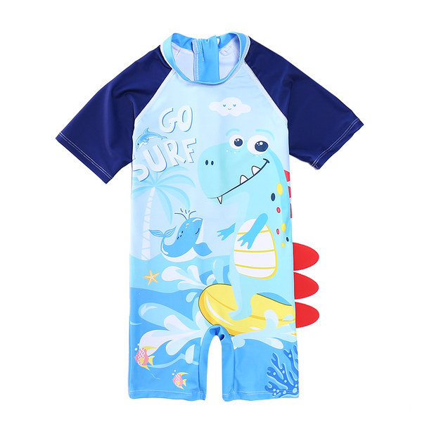 Fürdőruha kék rátéttel