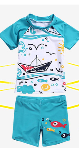 Αντηλιακό παιδικό μαγιό σε τρία μέρη