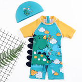 Színes gyerek fürdőruha 3D elemmel fiúknak