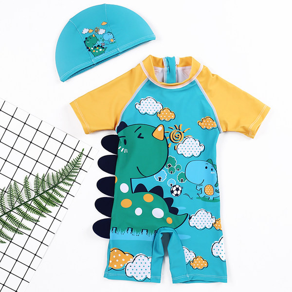 Színes gyerek fürdőruha 3D elemmel fiúknak