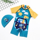 Ολόκληρο παιδικό μαγιό με καπέλο για αγόρια