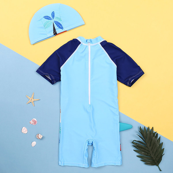 Παιδικό μαγιό με πολύχρωμη απλικέ για αγόρια