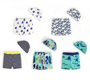 Naujas vaikiško maudymosi kostiumėlio tipo bokserio modelis berniukams