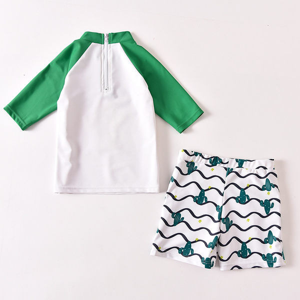 Παιδικό μαγιό σε τρία μέρη με απλικέ κάκτου