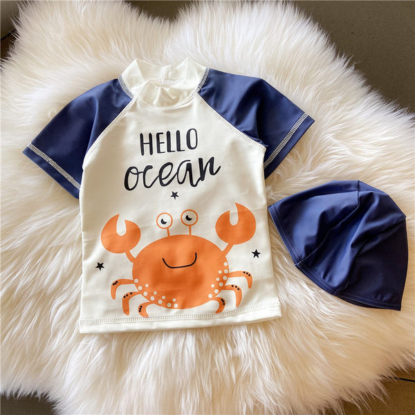 Gyermek fürdőruha fiúknak rátéttel