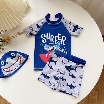 Új modell gyerek fürdőruha rátéttel - három színben