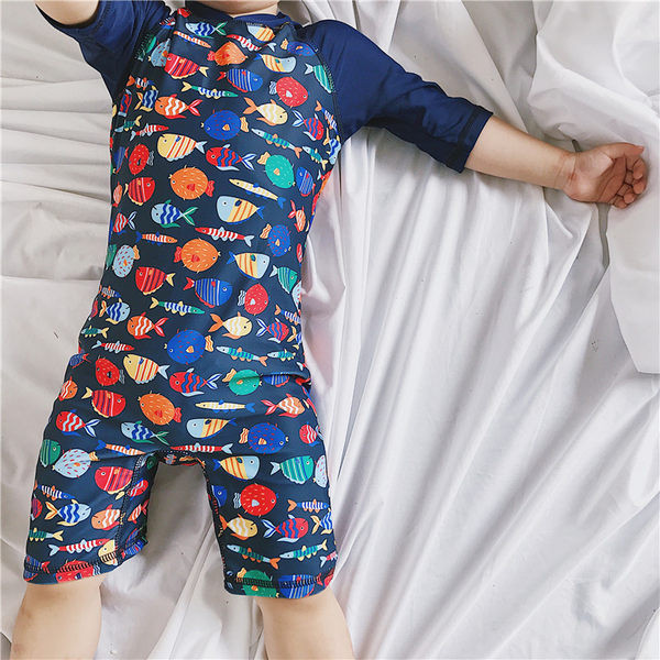 Αντηλιακό μαγιό με έγχρωμη στάμπα για αγόρια