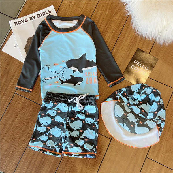 Új modell gyerek fürdőruha mintával fiúknak