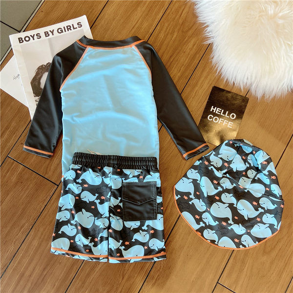 Új modell gyerek fürdőruha mintával fiúknak