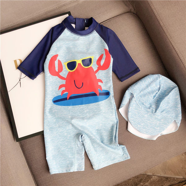 Új modell gyerek fürdőruha rátéttel