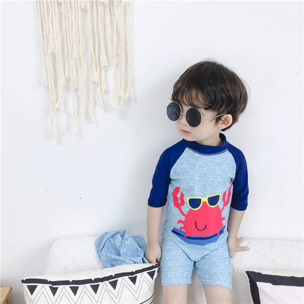 Új modell gyerek fürdőruha rátéttel