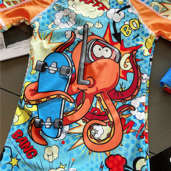 Цветен цял бански костюм за момчета