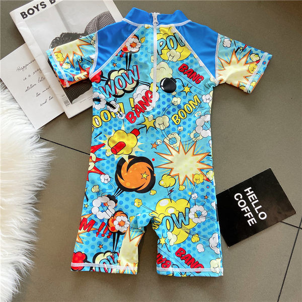 Цветен цял бански костюм за момчета