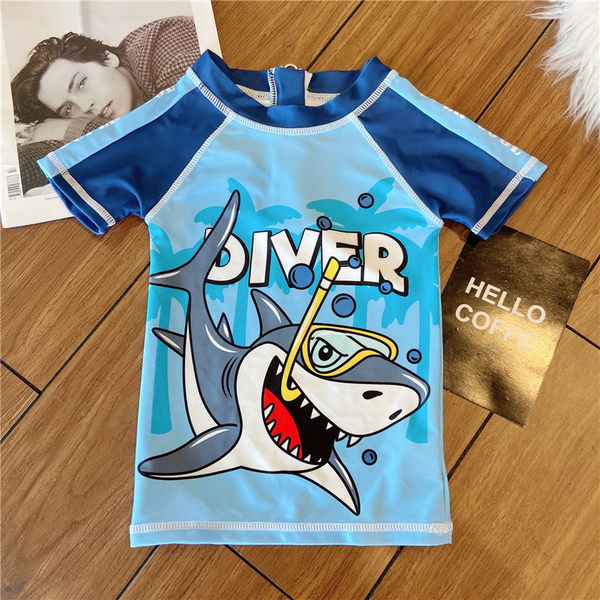 Gyermek fürdőruha rátéttel fiúknak