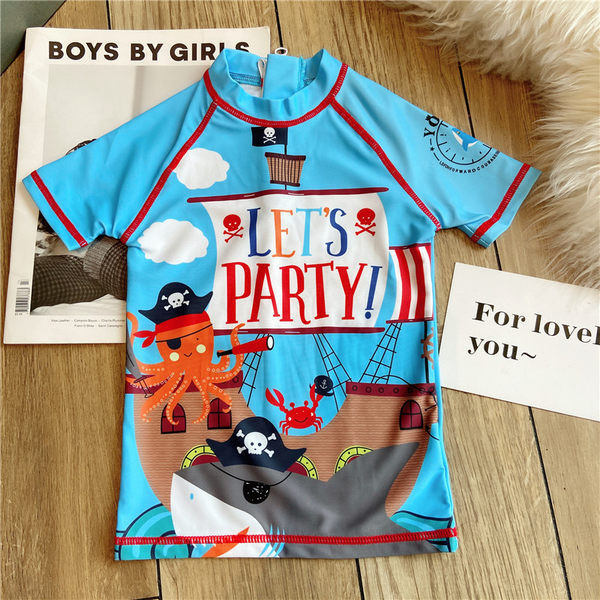 Gyermek úszószett színes kék rátéttel