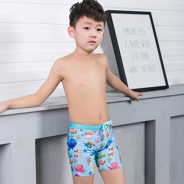 Gyermek úszónadrág rátéttel és nyakkendővel fiúknak